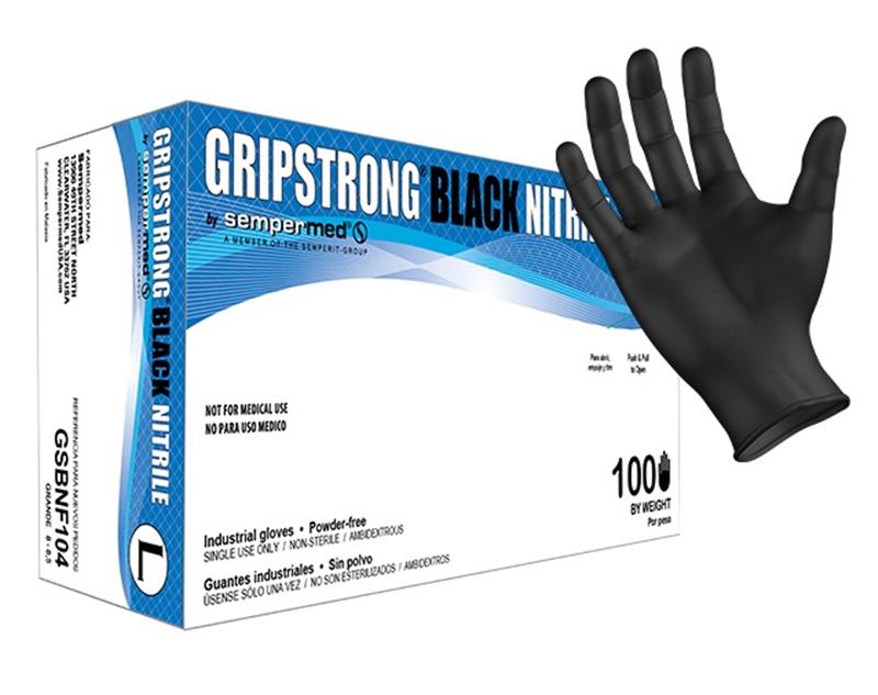 4 MIL POWDER FREE BLACK NITRILE - Disposable Gloves